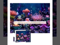 Yapboz 50*70 cm Boyutları için Renkli Kutu Ambalajı