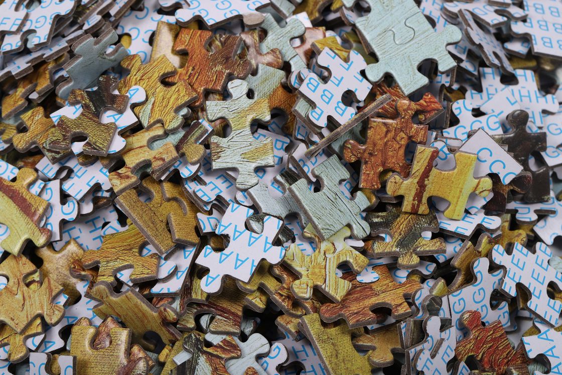 Tam Renkli Özel Baskılı Bulmaca Puzzle Noel Hayvan Teması 500 pc